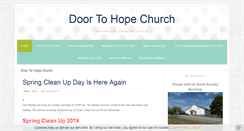 Desktop Screenshot of doortohopechurch.org